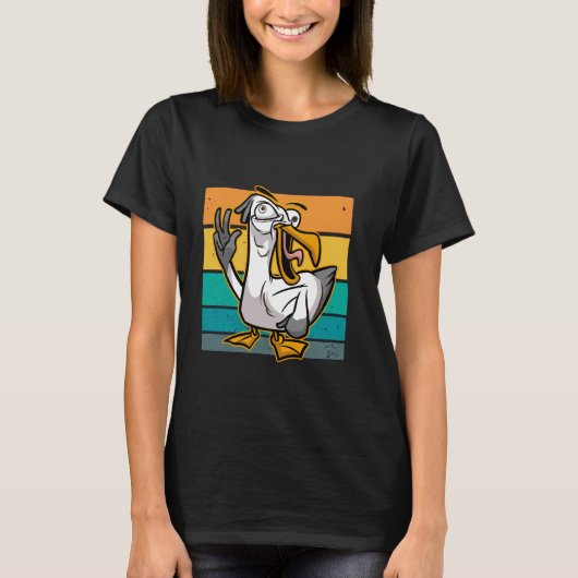 T-shirt Seagull humorous bird lover funny artwork beach ca (Devant)