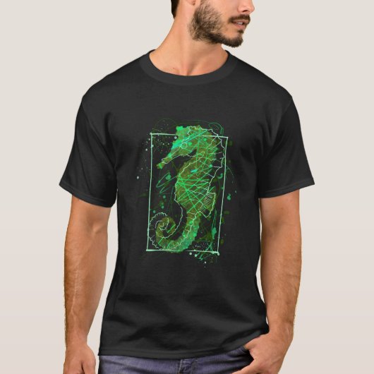 T-shirt Seahorse Beach Aquarium (Devant)