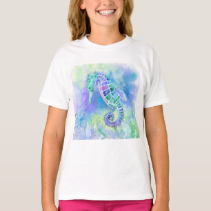T-shirt Seahorse - Merveilleuse Vie Sous-Marine - Dessin -