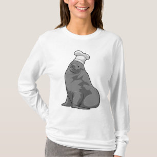 T-shirt Seal as Cook with Chef casquette