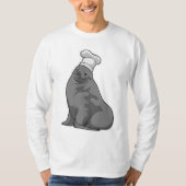 T-shirt Seal as Cook with Chef casquette (Devant)