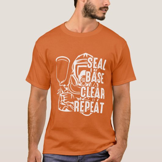 T-shirt Seal Base Clear Repeat Funny Car Sprayer Car Paint (Devant)
