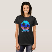 T-shirt Seal Beach California Retro Palm Trees Beach Summe (Devant entier)