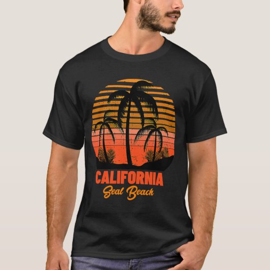 T-shirt Seal Beach Californie (Devant)