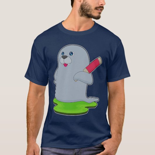 T-shirt Seal Cricket Cricket bat (Devant)