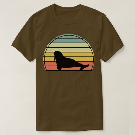 T-shirt Seal Ocean Animal Zoo Keeper Cadeau Retro Sea Lion (Design devant)
