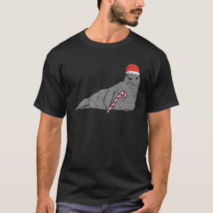 T-shirt Seal Père Noël Animal Noël Noël Noël Filles