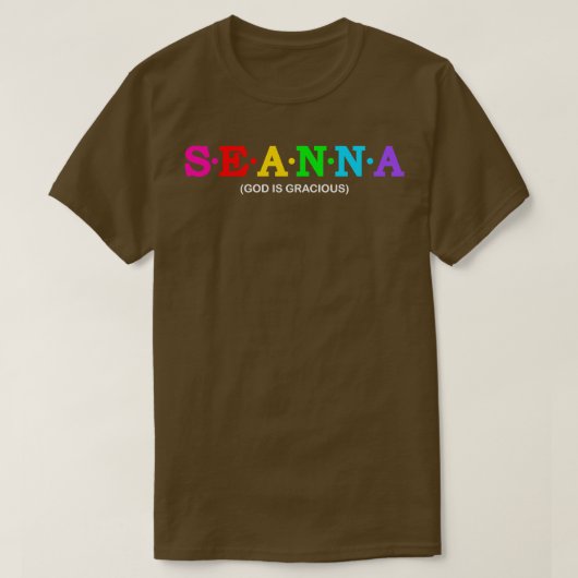 T-shirt Seanna Dieu est gracieux (Design devant)