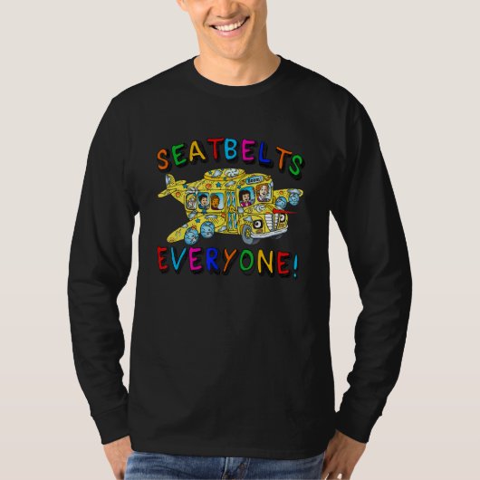 T-shirt Seatbelts Everyone Funny School Bus Driver Busman  (Devant)