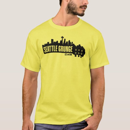 T-shirt Seattle Grunge Music (Devant)