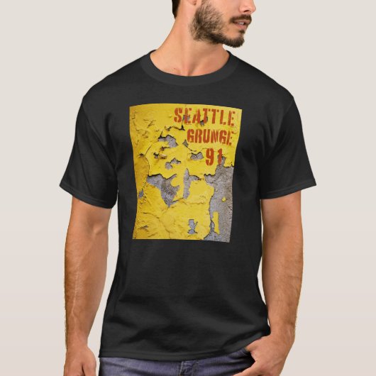T-shirt Seattle Grunge Music 1991 (Devant)
