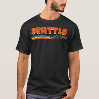T-shirt Seattle Sucre Totalement Humoristique Retro Typogr