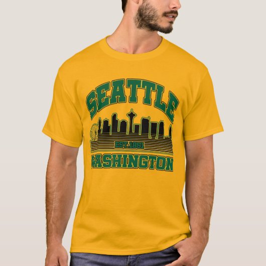 T-shirt Seattle, Washington (Devant)