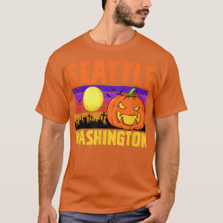 T-shirt Seattle Washington Joyeuse fête d'Halloween Parti