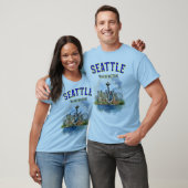 T-shirt Seattle Washington : Seatle Skyline & Space Needle (Unisexe)