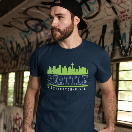 T-shirt Seattle Washington Skyline City