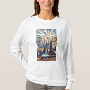 T-shirt Seattle, Washington - vue du centre ville