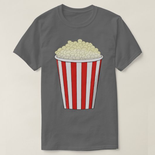 T-shirt Seau plein de pop-corn (Design devant)