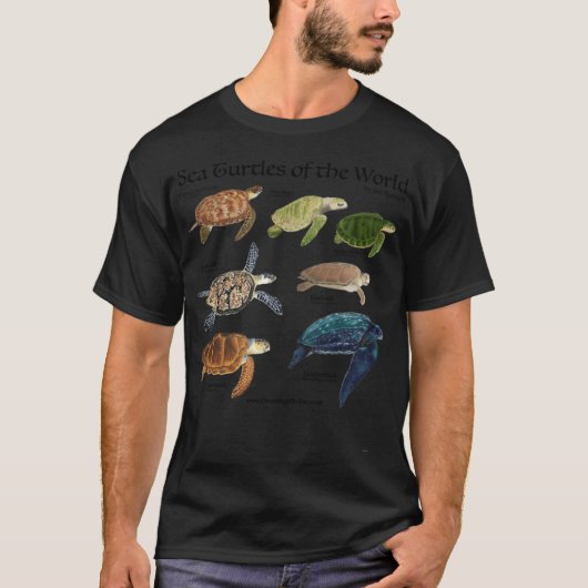 T-shirt Seaurtles of the World friends (Devant)