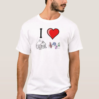 T-shirt SebasProductions - I love House Music