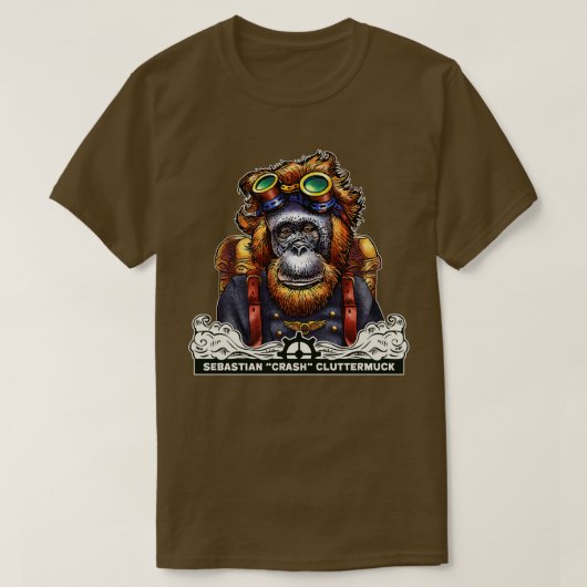 T-shirt Sebastian Crash Cluttermuck (Design devant)