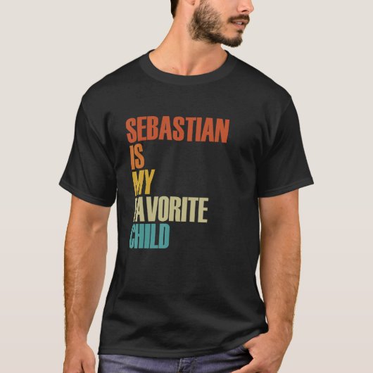 T-shirt Sebastian Est Mon Enfant Préféré Sebastian (Devant)