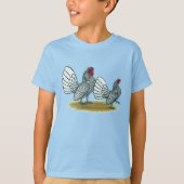 T-shirt Sebright Bantams : Silver (Devant)