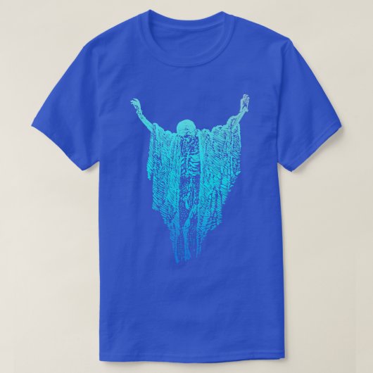 T-shirt Sec BonesPastel Goth Gradient Skeleton Spiritua (Design devant)