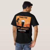 T-shirt Sec Janvier Sobriety Challenge Soutien Cadeaux T-S (Dos entier)