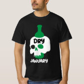 T-shirt Sec Janvier Sobriety Challenge Soutien Cadeaux T-S (Devant)