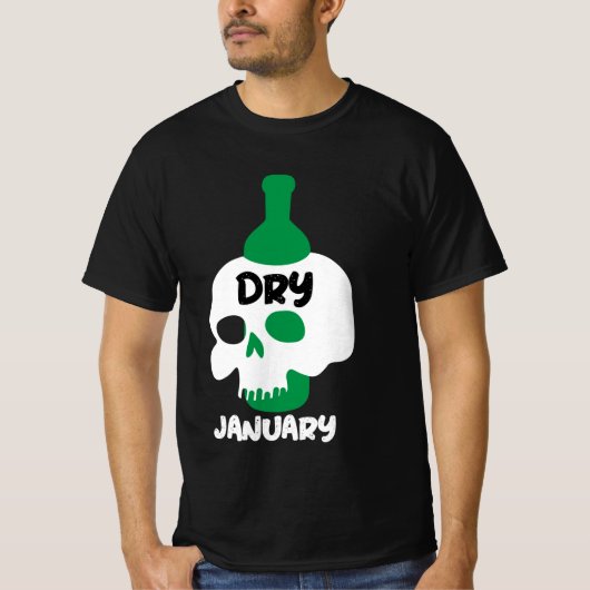 T-shirt Sec Janvier Sobriety Challenge Soutien Cadeaux T-S (Devant)