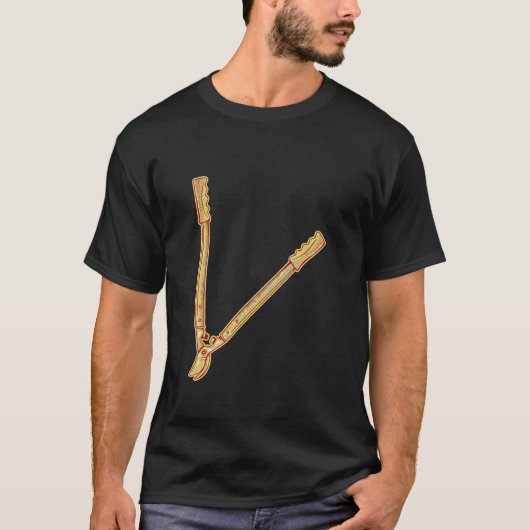 T-shirt Sécateurs de jardinage (Devant)