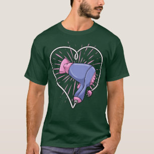T-shirt Sèche-cheveux avec fil à câble et coeur