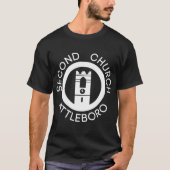 T-shirt Second Church Attleboro on White retro (Devant)