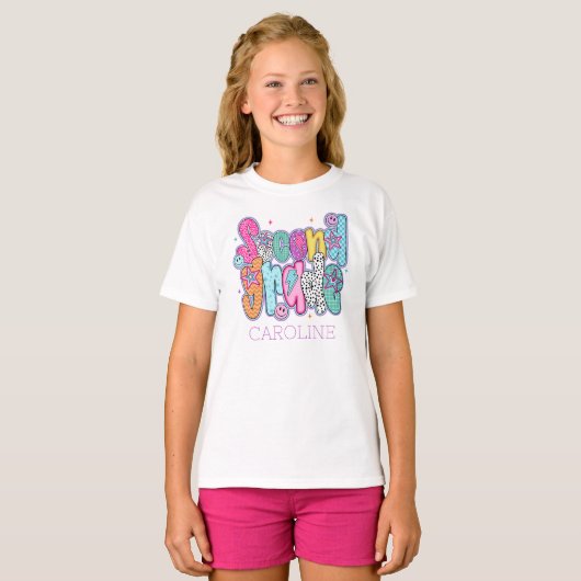 T-shirt Second Grade First Day of School Coquette Custom (Devant entier)
