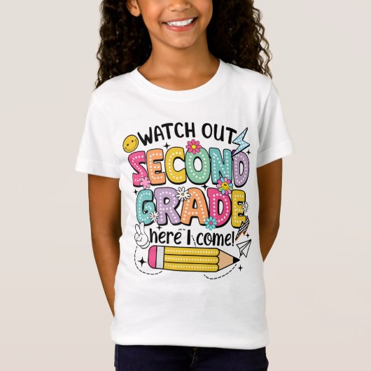 T-Shirt Second Grade, Full Speed Ahead! (Devant)