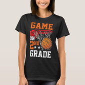 T-shirt Second Grade Game On Sketll Ck To School 2nd Grade (Devant)