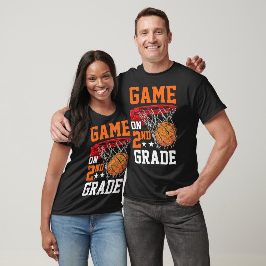 T-shirt Second Grade Game On Sketll Ck To School 2nd Grade (Unisexe)