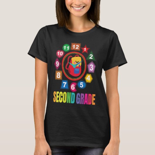 T-shirt Second Grade Girls Boys Teacher Team 2nd Grade Squ (Devant)