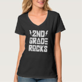 T-shirt Second Grade Rocks 2nd Grade Back to school Teache (Devant)
