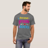 T-shirt Second Grade Rocks Backo School 2nd Graders funny (Devant entier)