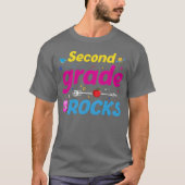 T-shirt Second Grade Rocks Backo School 2nd Graders funny (Devant)