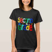 T-shirt Second Grade Student School Clroom Learning Educat (Devant)