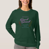 T-shirt Second Samuel - Dames Tee Long Manche - Vert (Devant)