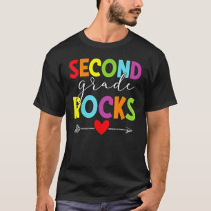 T-shirt Seconde Année Rocks Retour À L'École 2e année Grad