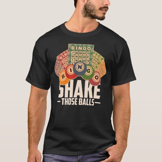 T-shirt Secouer Ces Ballons, Chemise De Bingo (Devant)