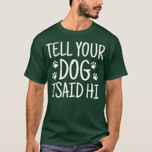 T-shirt Secourez Des Cadeaux De Chiens Dites À Votre Chien