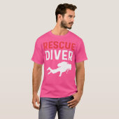 T-shirt Secourez Diver Crew. Secourir la plongée (Devant entier)
