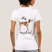 T-shirt Secourir American English Coonhound (Dos)