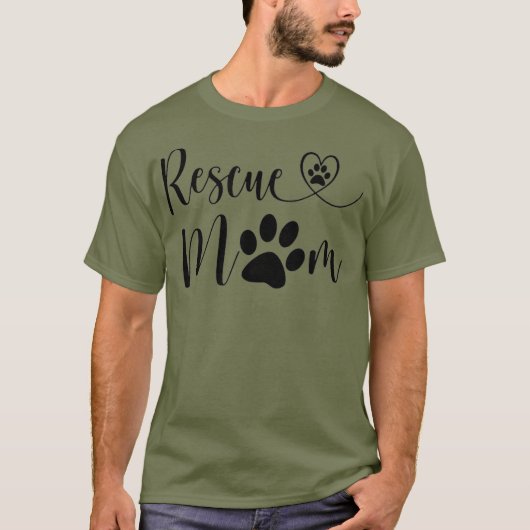 T-shirt Secourir Amoureux des chiens Coeur Chat Maman Amou (Devant)
